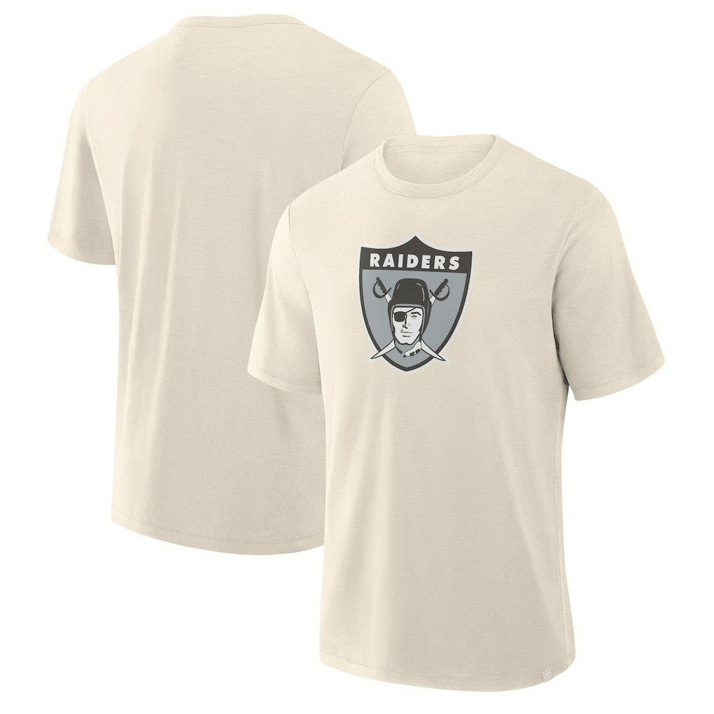 Fanatics Las Vegas Raiders Slub T-Shirt Cream