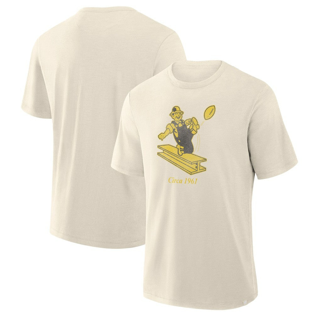 Fanatics Pittsburgh Steelers Slub T-Shirt Cream