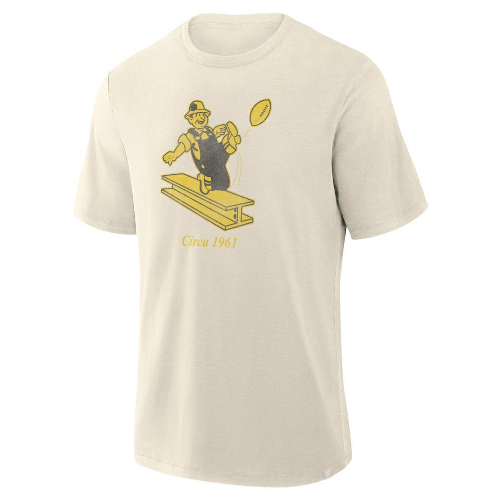 Fanatics Pittsburgh Steelers Slub T-Shirt Cream