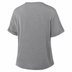 Fanatics Green Bay Packers Women's Swing Pass Tri-Blend Boxy T-Shirt Heather Gray