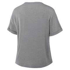 Fanatics Philadelphia Eagles Women's Swing Pass Tri-Blend Boxy T-Shirt Heather Gray