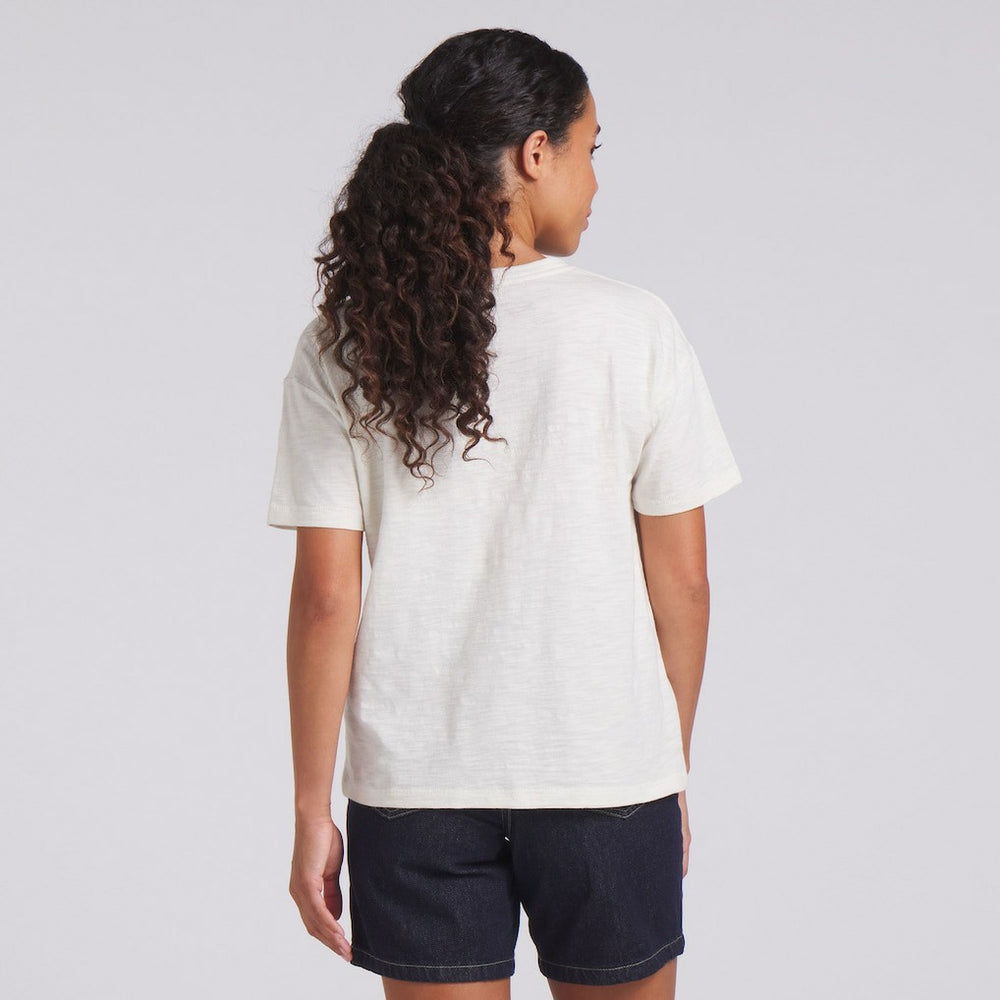 Fanatics Cleveland Browns Women's Trick Play Slub Boxy T-Shirt Cream