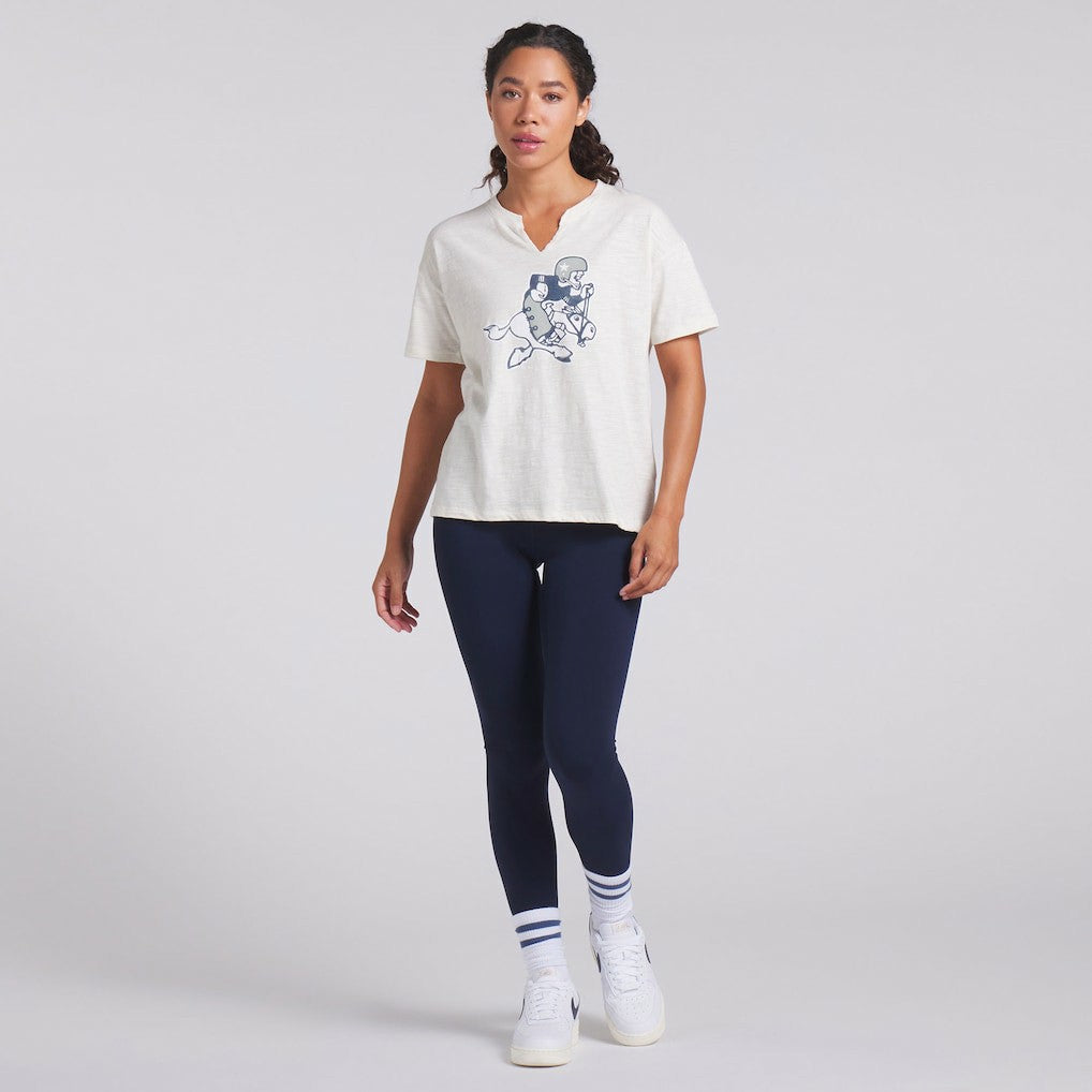 Fanatics Dallas Cowboys Women's Trick Play Slub Boxy T-Shirt Cream