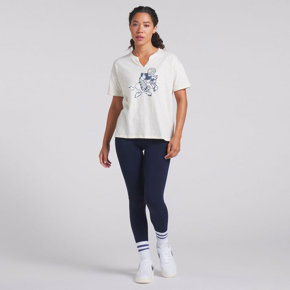 Fanatics Dallas Cowboys Women's Trick Play Slub Boxy T-Shirt Cream