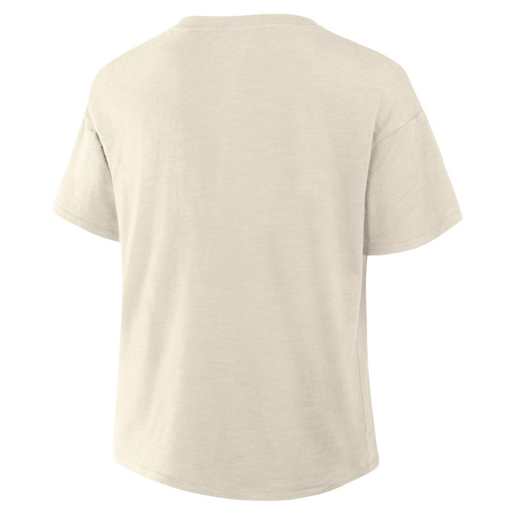 Fanatics Las Vegas Raiders Women's Trick Play Slub Boxy T-Shirt Cream