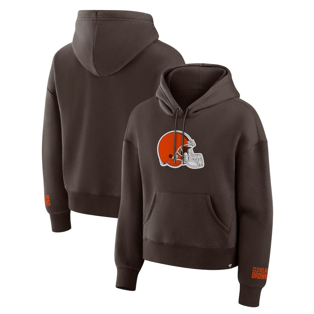 Fanatics Cleveland Browns Women's Legacy Fleece Pullover Hoodie Brown