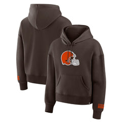 Fanatics Cleveland Browns Women's Legacy Fleece Pullover Hoodie Brown