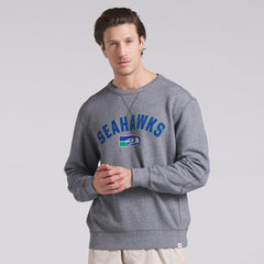 Fanatics Seattle Seahawks Loop Terry Pullover Sweatshirt Heather Gray