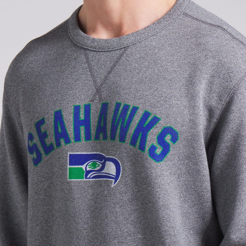 Fanatics Seattle Seahawks Loop Terry Pullover Sweatshirt Heather Gray