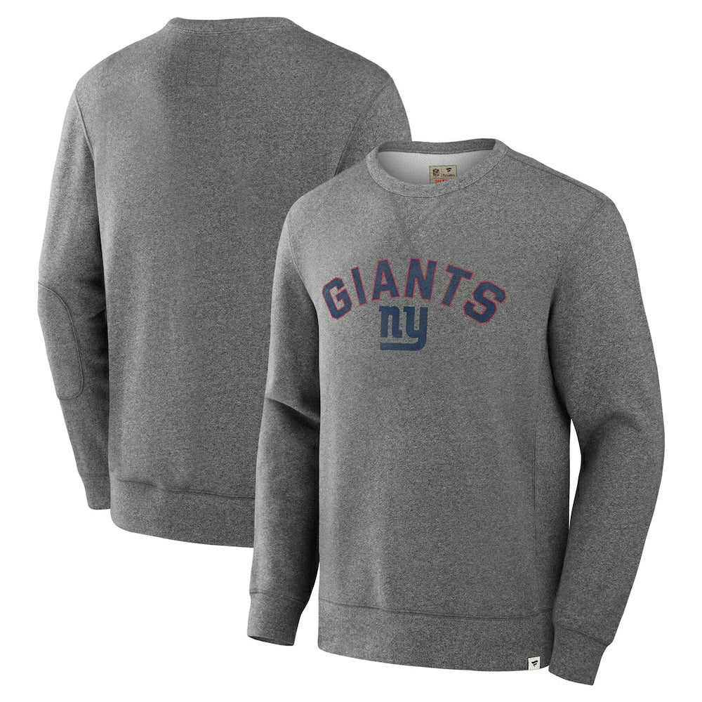 Fanatics New York Giants Loop Terry Pullover Sweatshirt Heather Gray
