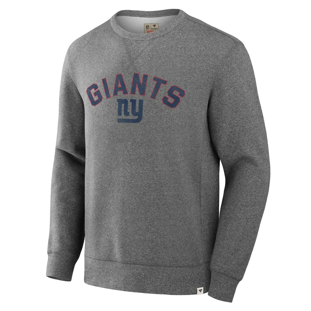 Fanatics New York Giants Loop Terry Pullover Sweatshirt Heather Gray