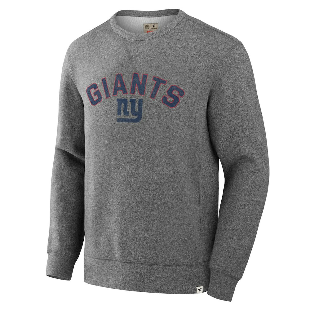 Fanatics New York Giants Loop Terry Pullover Sweatshirt Heather Gray