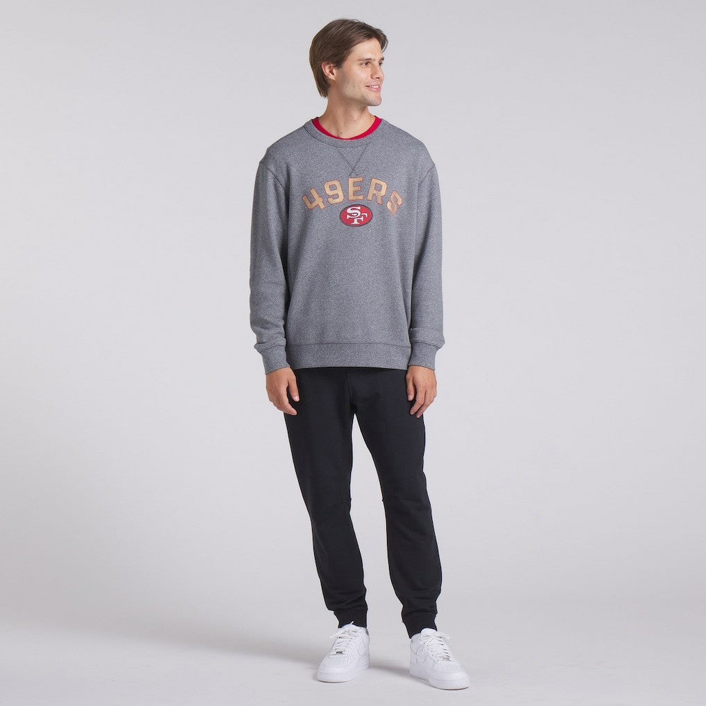 Fanatics San Francisco 49ers Loop Terry Pullover Sweatshirt Heather Gray