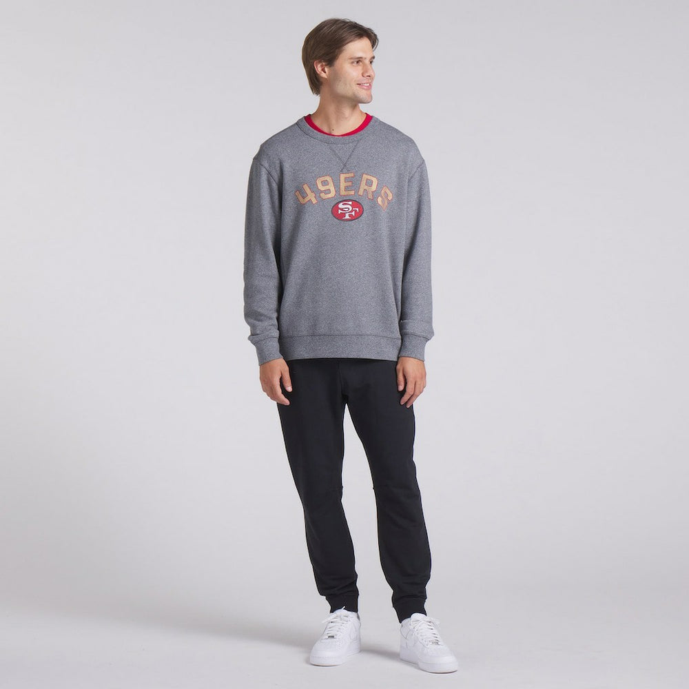 Fanatics San Francisco 49ers Loop Terry Pullover Sweatshirt Heather Gray