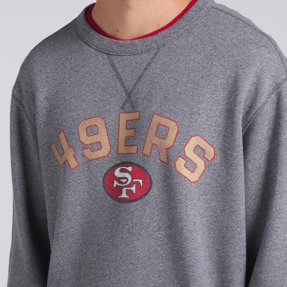 Fanatics San Francisco 49ers Loop Terry Pullover Sweatshirt Heather Gray