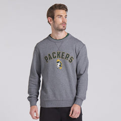 Fanatics Green Bay Packers Loop Terry Pullover Sweatshirt Heather Gray