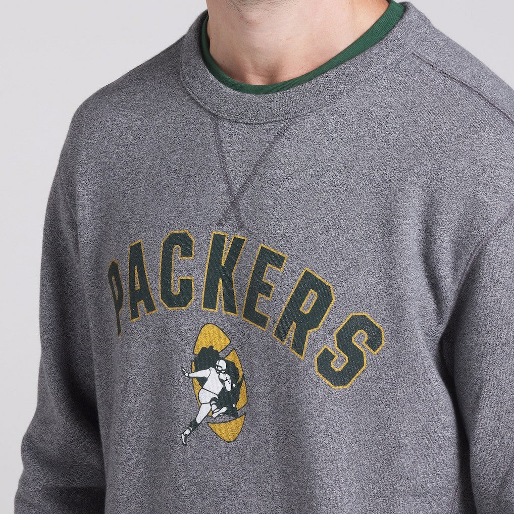 Fanatics Green Bay Packers Loop Terry Pullover Sweatshirt Heather Gray