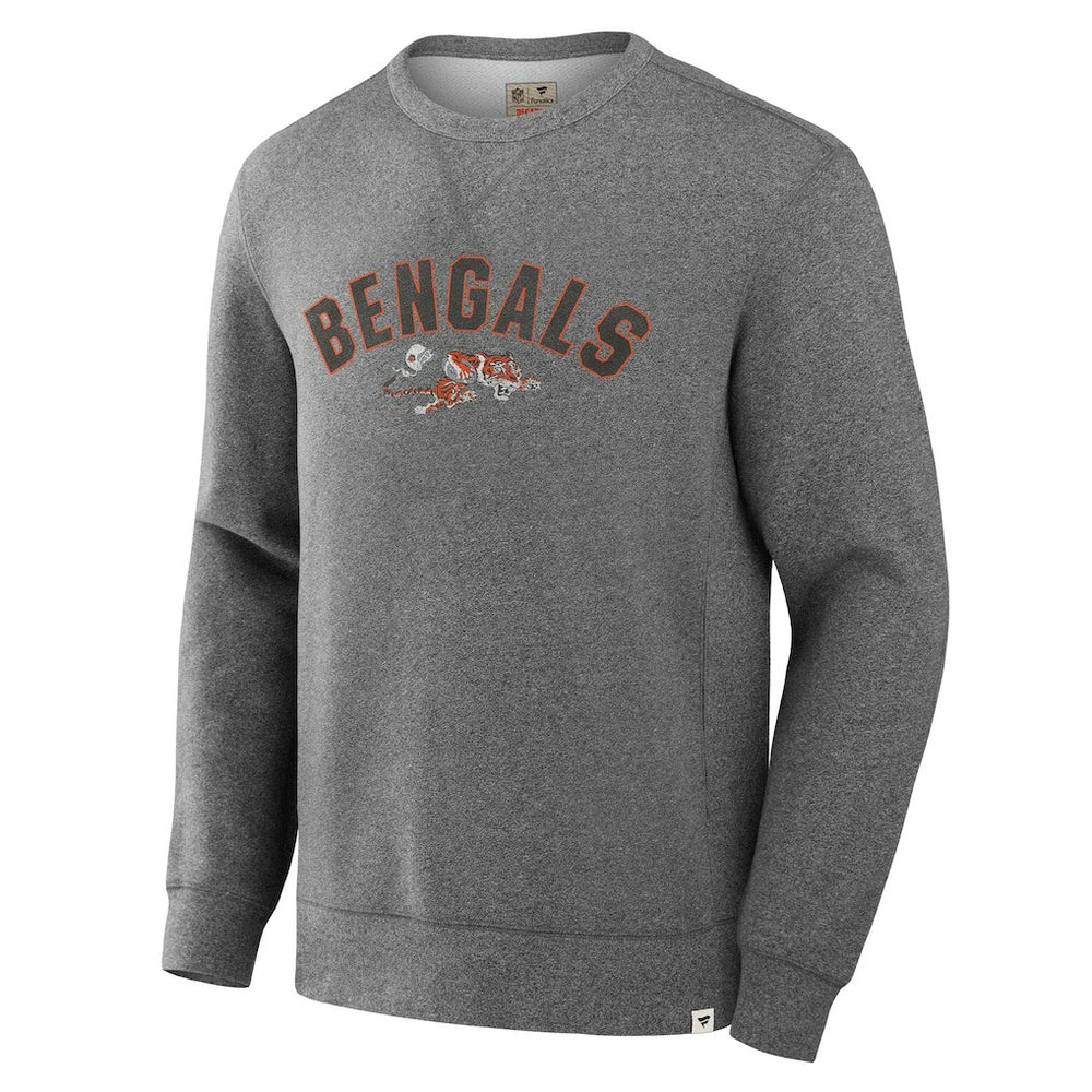 Fanatics Cincinnati Bengals Loop Terry Pullover Sweatshirt Heather Gray