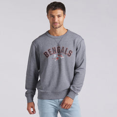Fanatics Cincinnati Bengals Loop Terry Pullover Sweatshirt Heather Gray