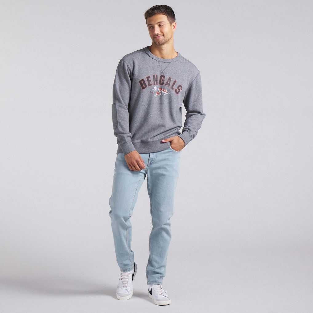 Fanatics Cincinnati Bengals Loop Terry Pullover Sweatshirt Heather Gray