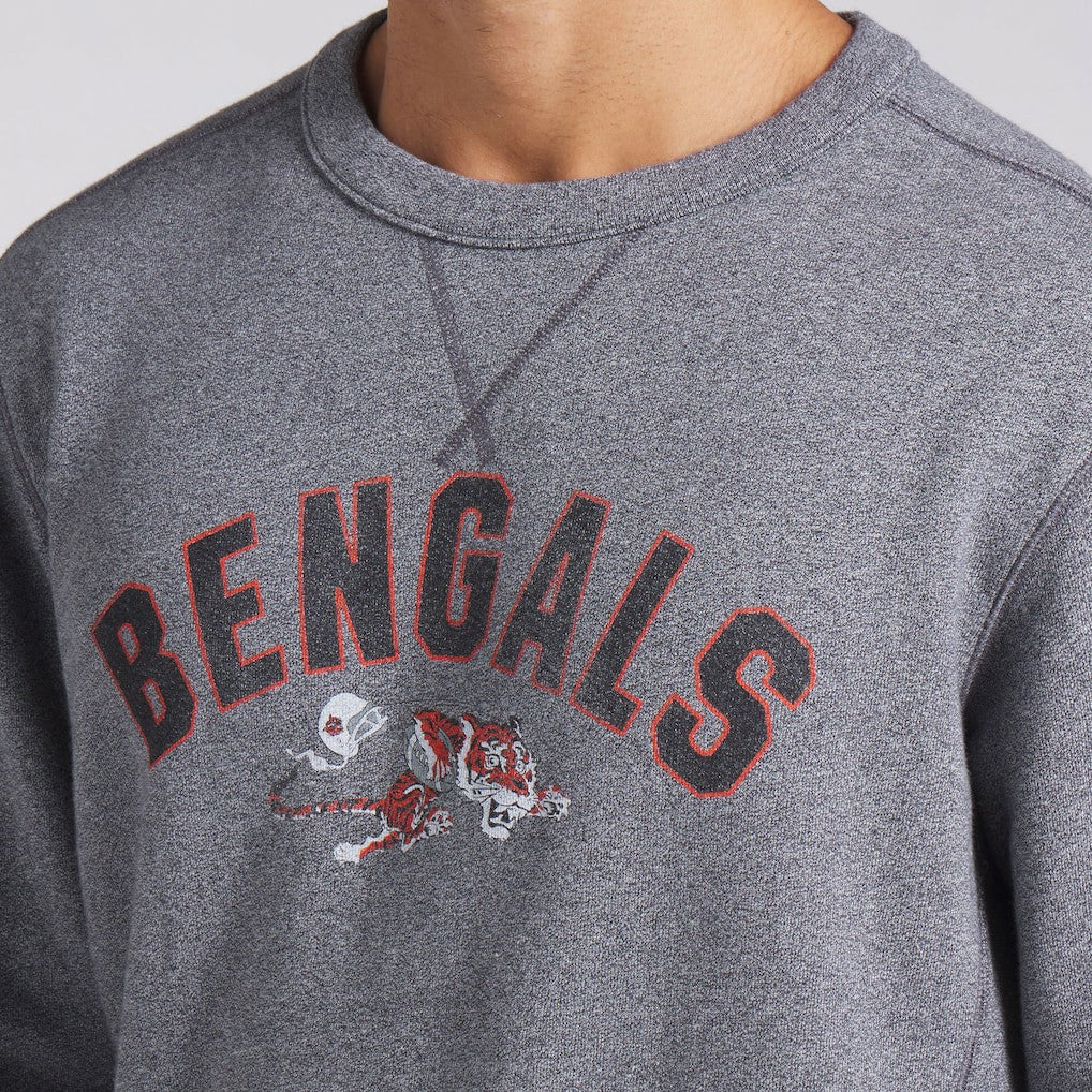 Fanatics Cincinnati Bengals Loop Terry Pullover Sweatshirt Heather Gray