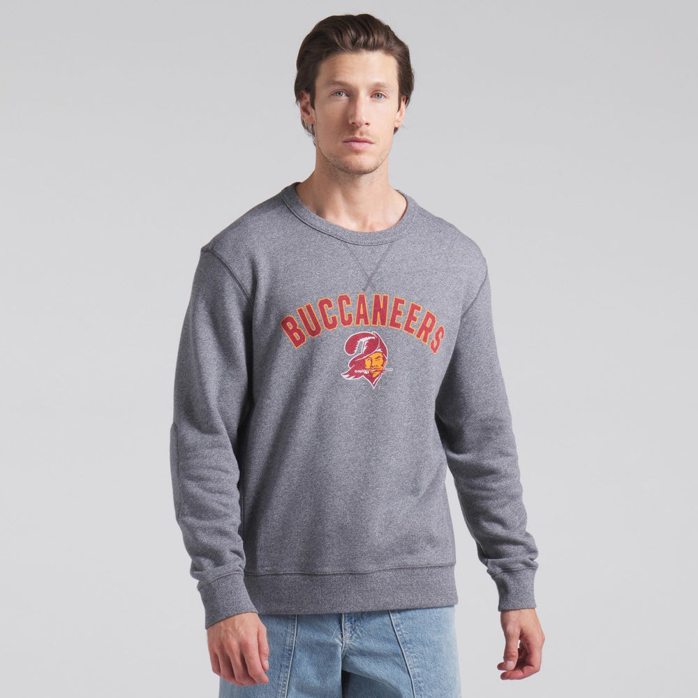 Fanatics Tampa Bay Buccaneers Loop Terry Pullover Sweatshirt Heather Gray
