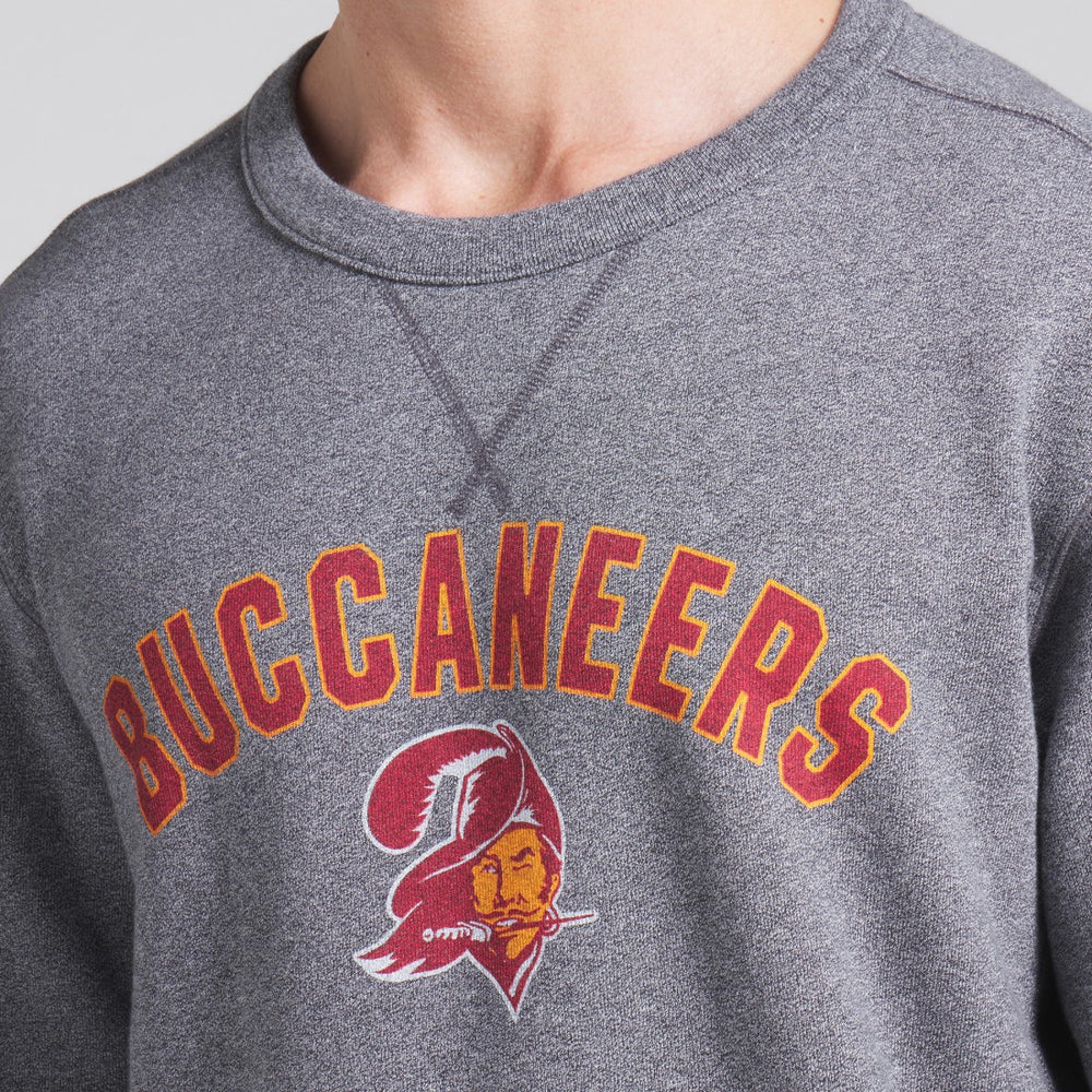 Fanatics Tampa Bay Buccaneers Loop Terry Pullover Sweatshirt Heather Gray