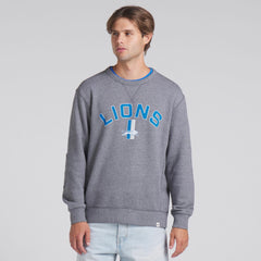 Fanatics Detroit Lions Loop Terry Pullover Sweatshirt Heather Gray