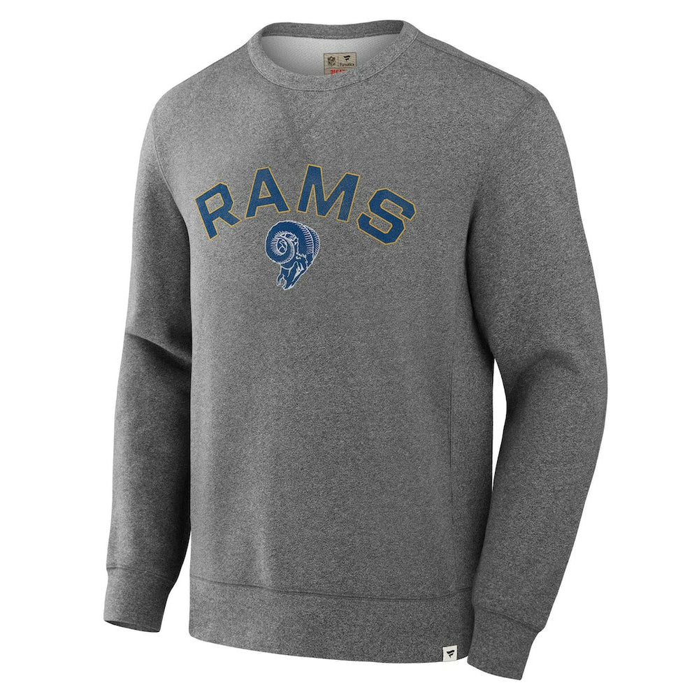 Fanatics Los Angeles Rams Loop Terry Pullover Sweatshirt Heather Gray