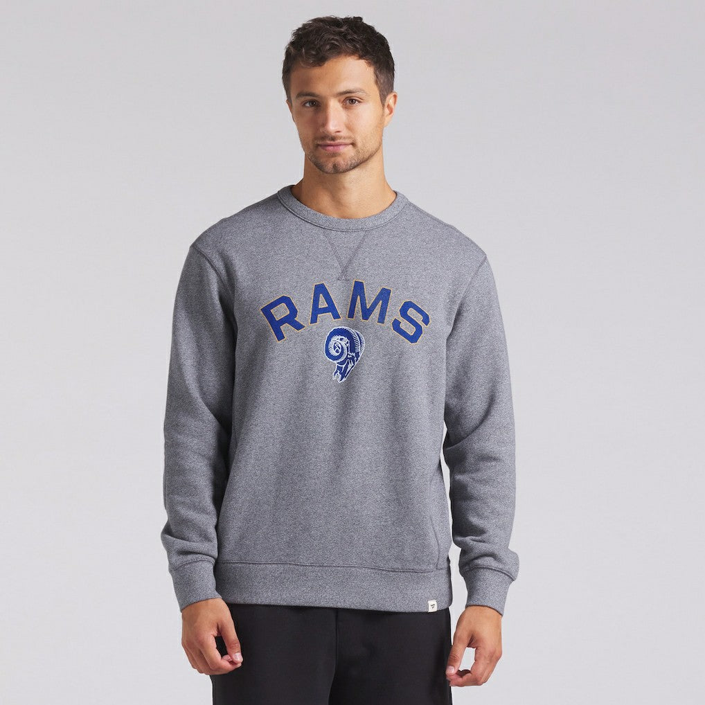Fanatics Los Angeles Rams Loop Terry Pullover Sweatshirt Heather Gray