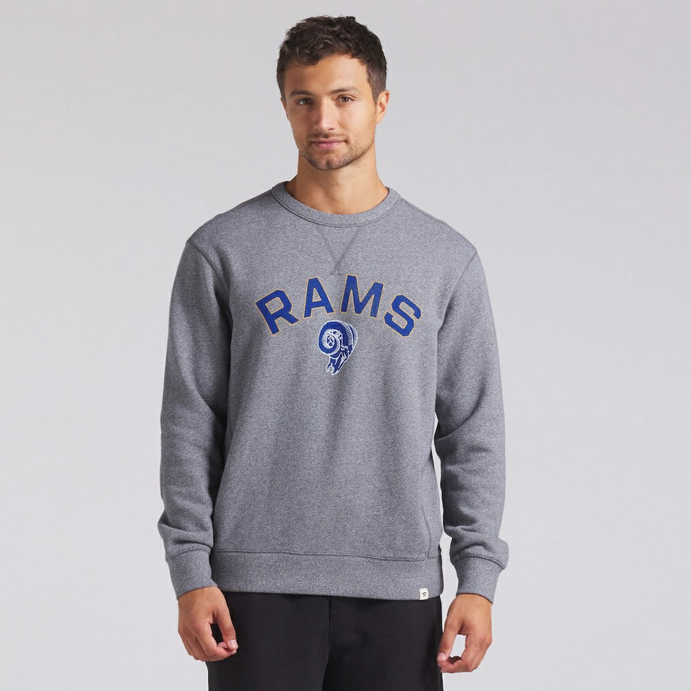 Fanatics Los Angeles Rams Loop Terry Pullover Sweatshirt Heather Gray