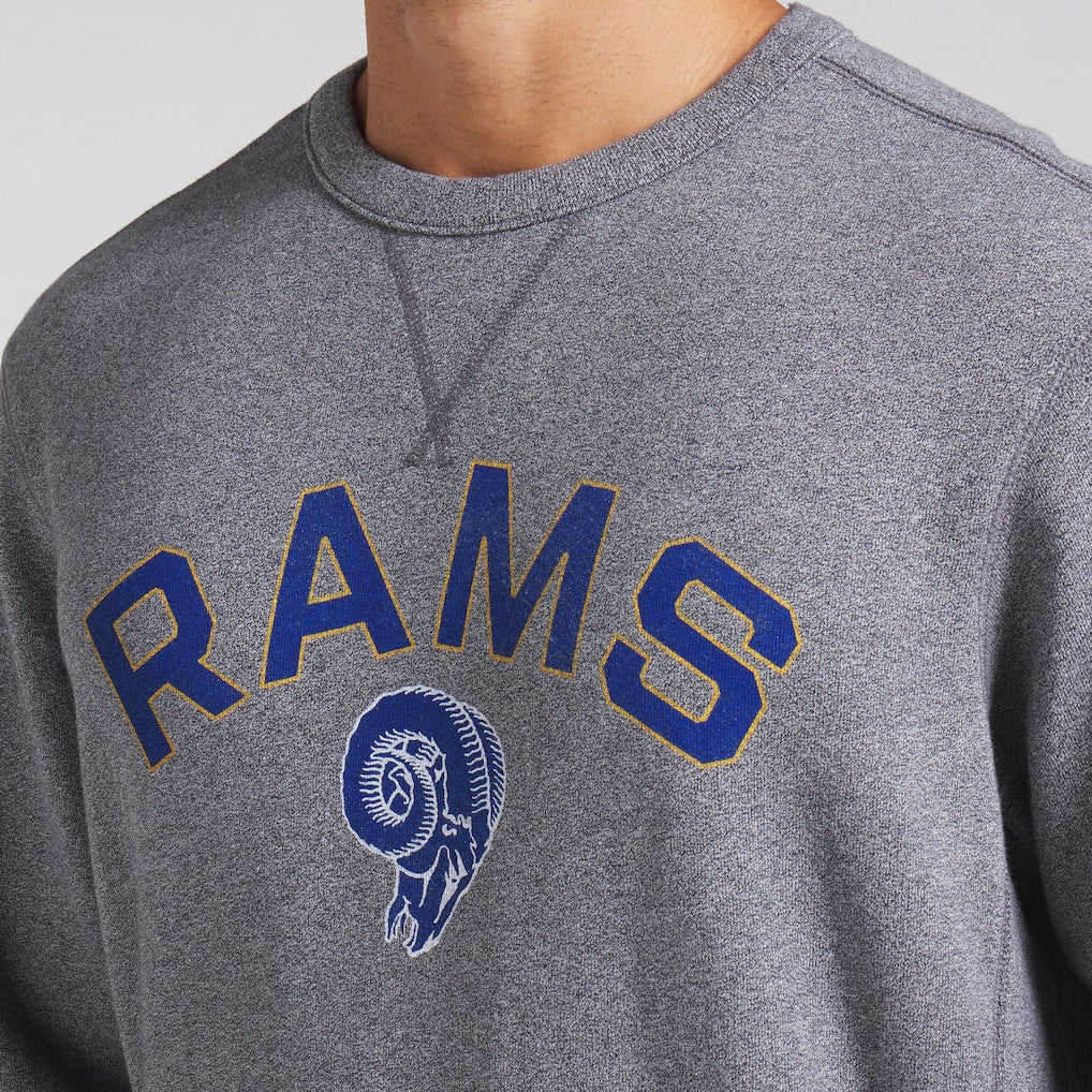 Fanatics Los Angeles Rams Loop Terry Pullover Sweatshirt Heather Gray