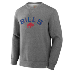 Fanatics Buffalo Bills Loop Terry Pullover Sweatshirt Heather Gray