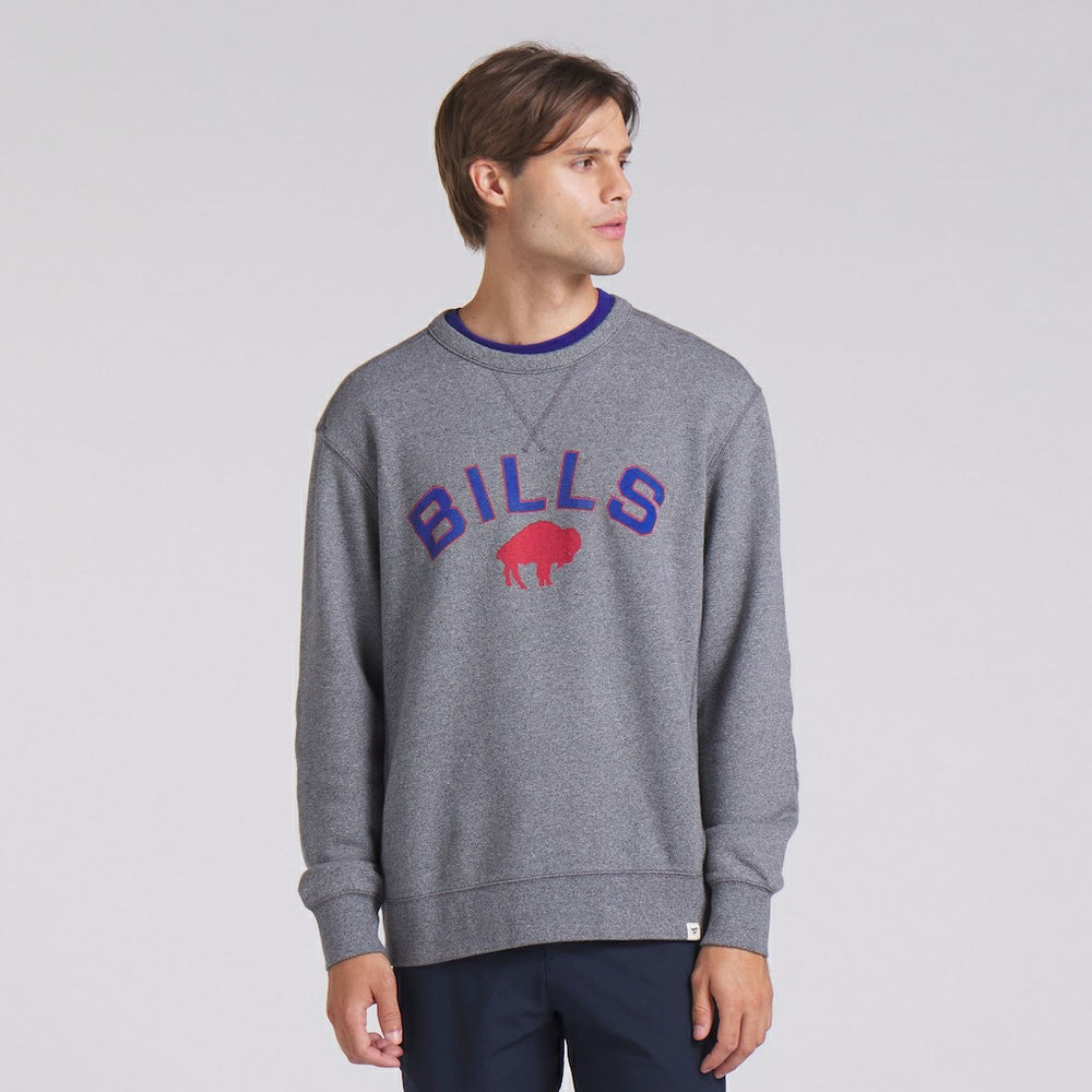Fanatics Buffalo Bills Loop Terry Pullover Sweatshirt Heather Gray