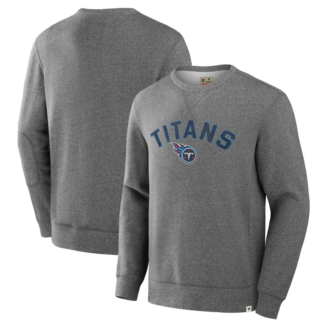 Fanatics Tennessee Titans Loop Terry Pullover Sweatshirt Heather Gray