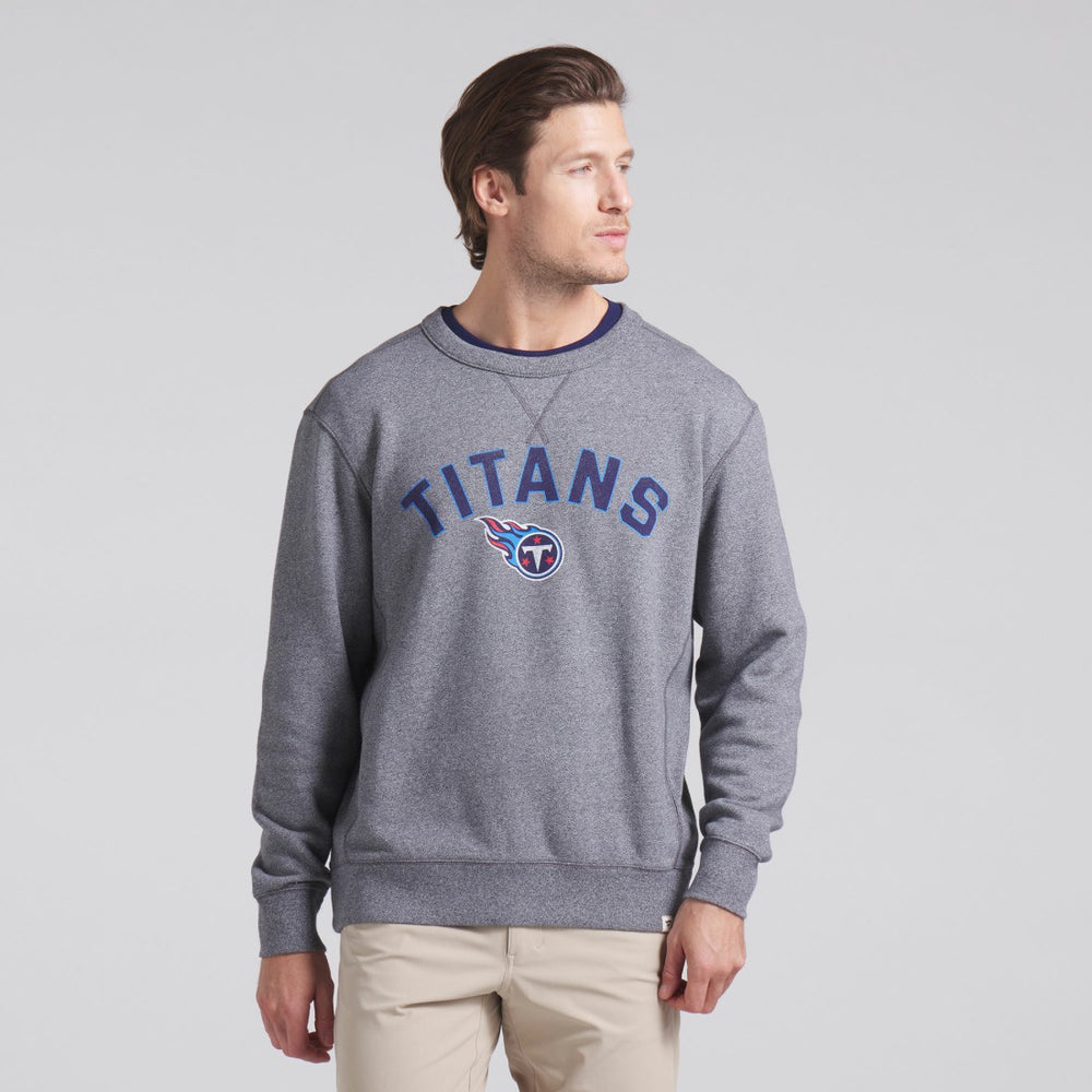 Fanatics Tennessee Titans Loop Terry Pullover Sweatshirt Heather Gray