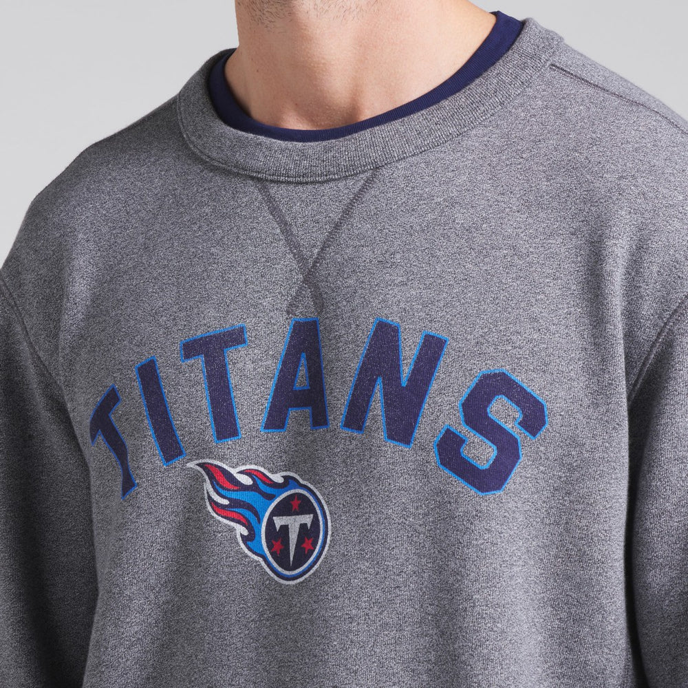 Fanatics Tennessee Titans Loop Terry Pullover Sweatshirt Heather Gray