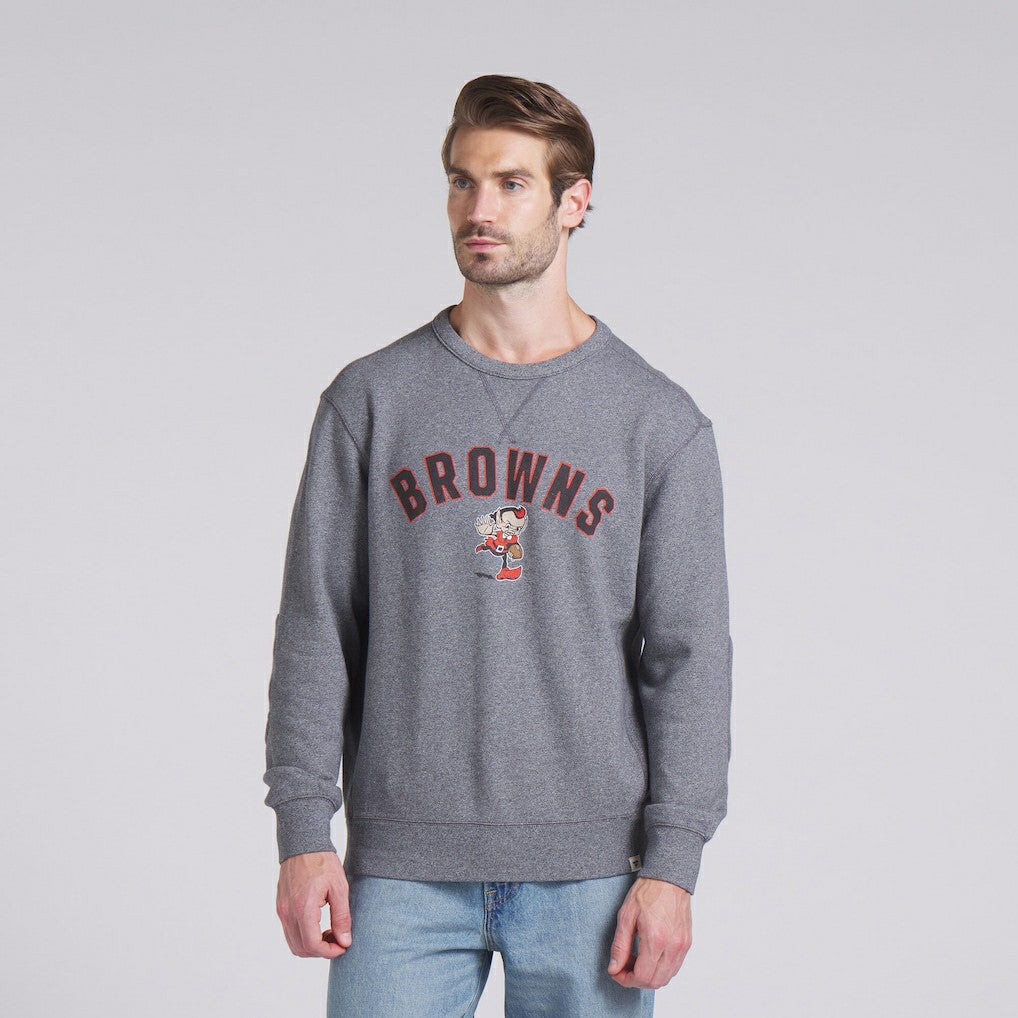 Fanatics Cleveland Browns Loop Terry Pullover Sweatshirt Heather Gray
