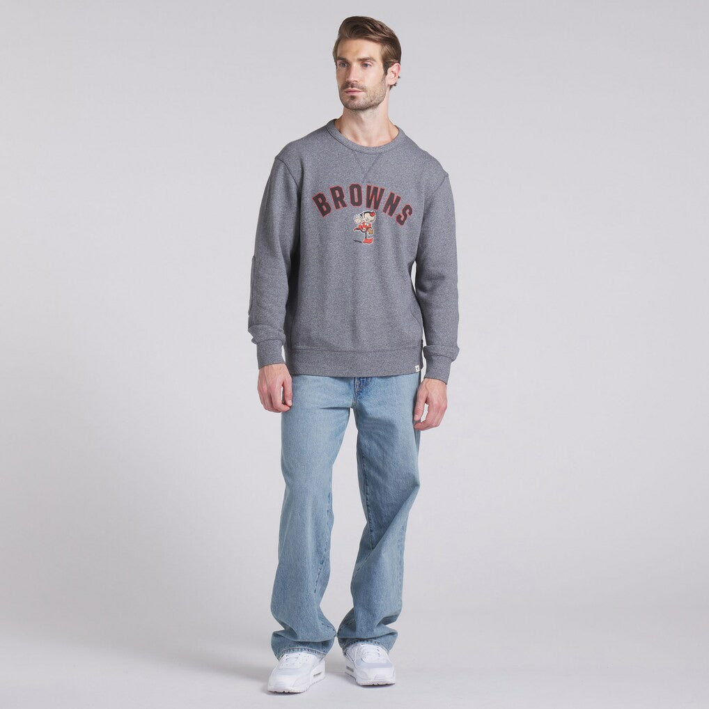 Fanatics Cleveland Browns Loop Terry Pullover Sweatshirt Heather Gray