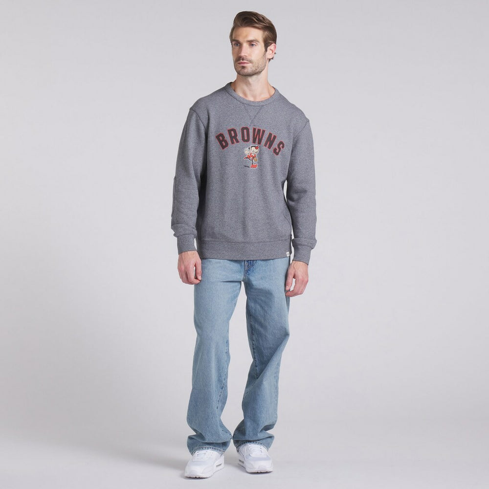 Fanatics Cleveland Browns Loop Terry Pullover Sweatshirt Heather Gray