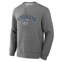 Fanatics Dallas Cowboys Loop Terry Pullover Sweatshirt Heather Gray