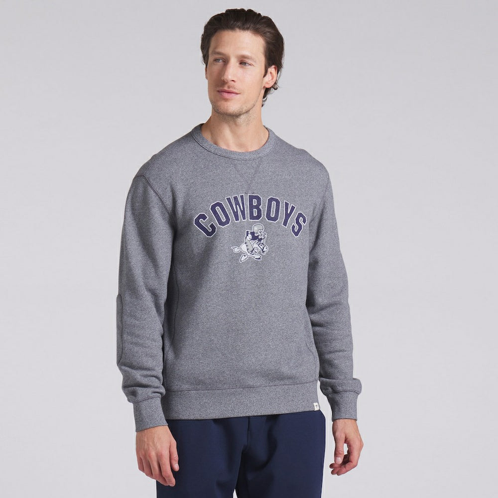 Fanatics Dallas Cowboys Loop Terry Pullover Sweatshirt Heather Gray