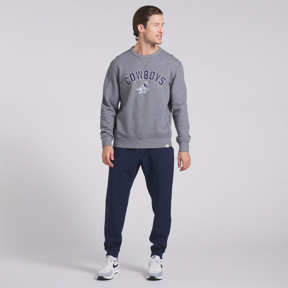 Fanatics Dallas Cowboys Loop Terry Pullover Sweatshirt Heather Gray
