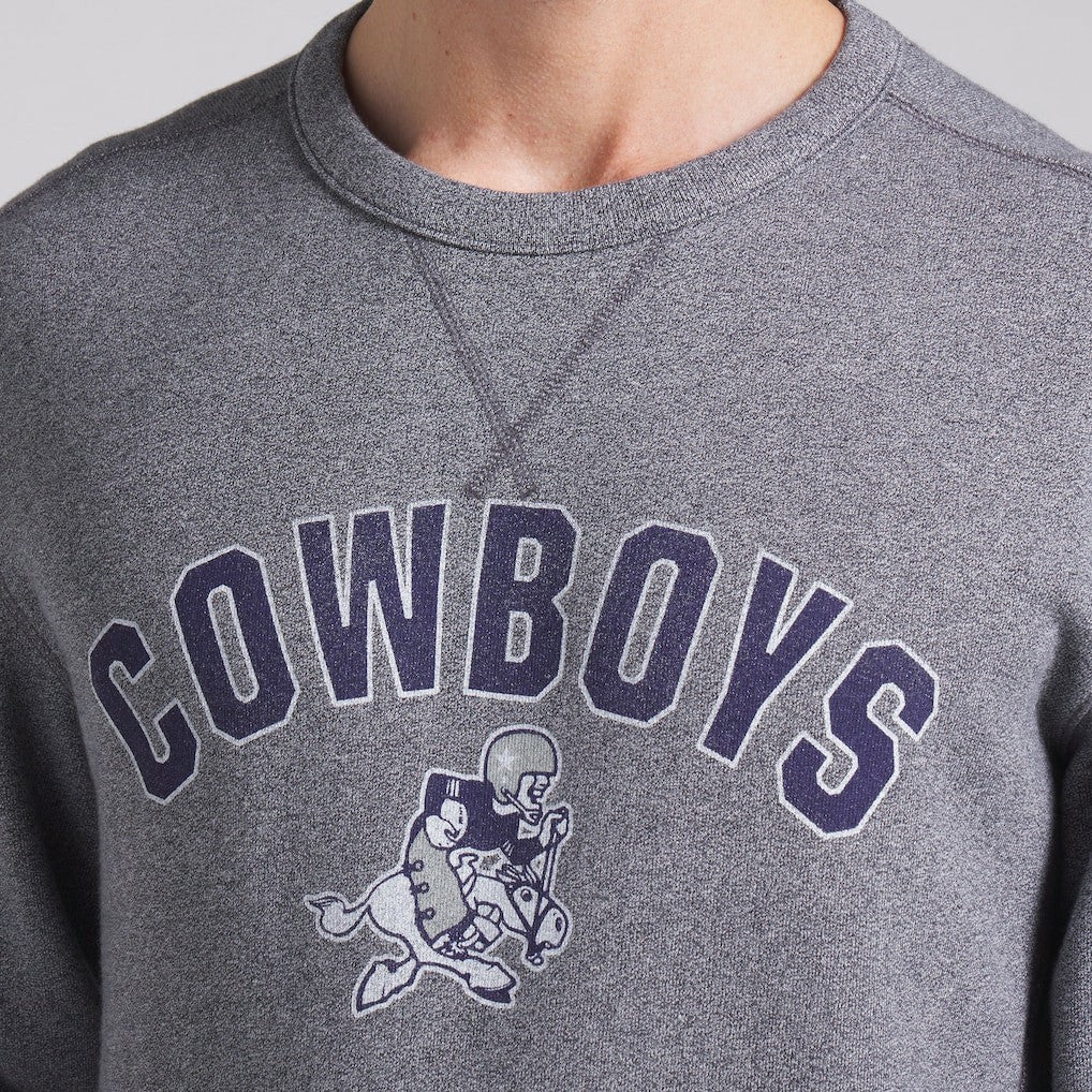 Fanatics Dallas Cowboys Loop Terry Pullover Sweatshirt Heather Gray