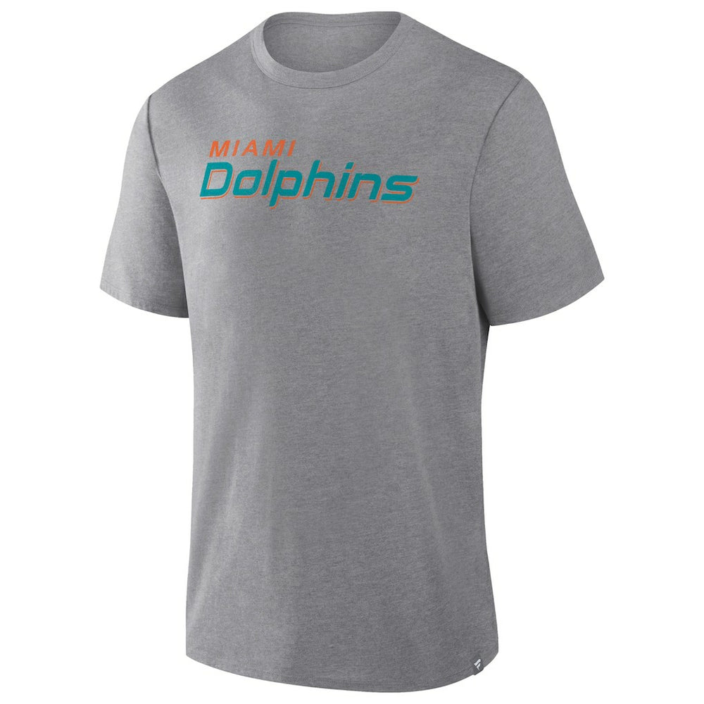 Fanatics Miami Dolphins Pass Rush Tri-Blend T-Shirt Heather Gray