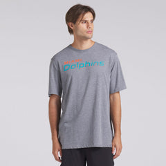 Fanatics Miami Dolphins Pass Rush Tri-Blend T-Shirt Heather Gray