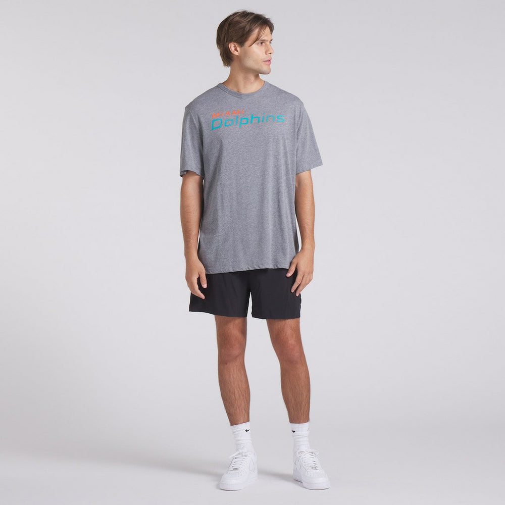Fanatics Miami Dolphins Pass Rush Tri-Blend T-Shirt Heather Gray