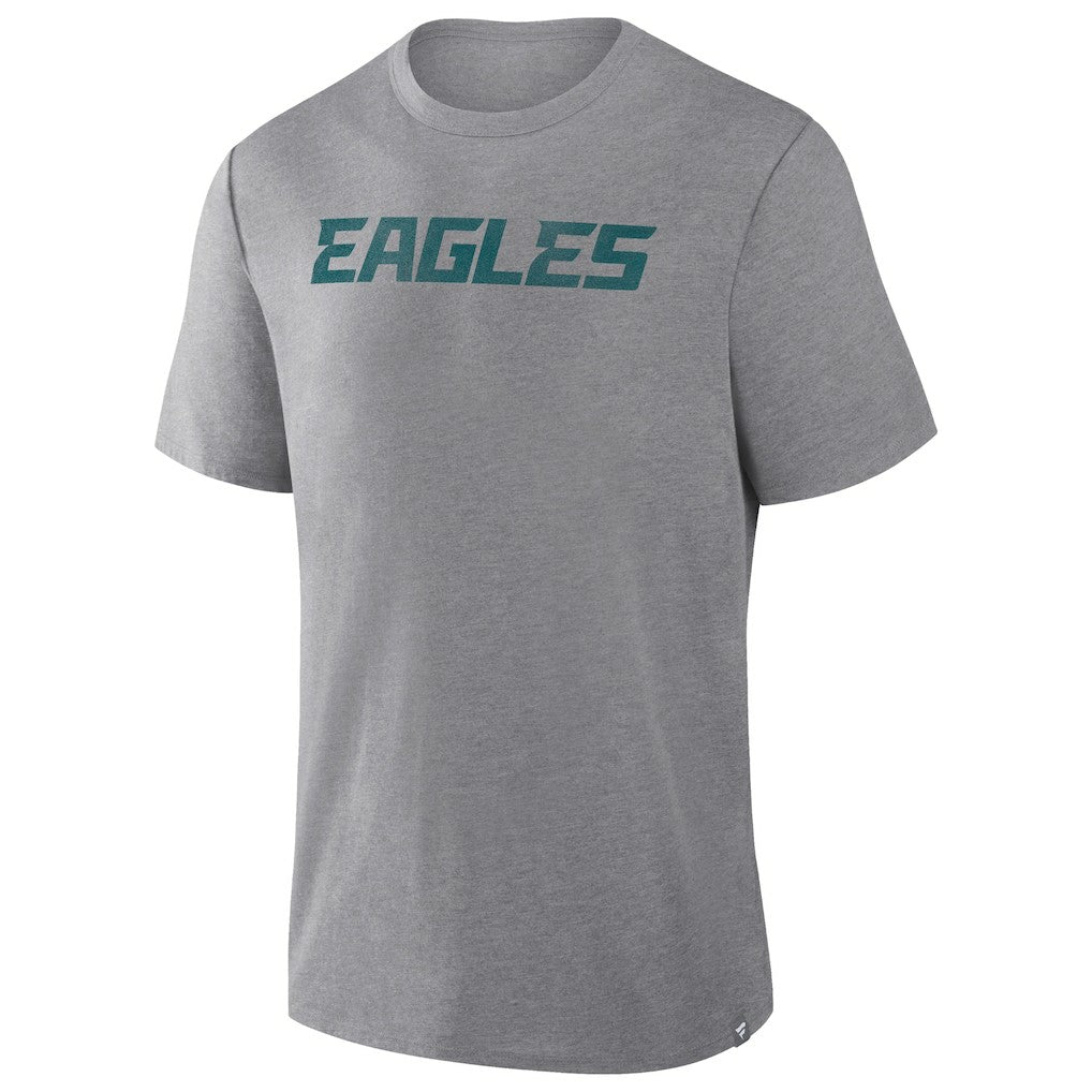 Fanatics Philadelphia Eagles Pass Rush Tri-Blend T-Shirt Heather Gray