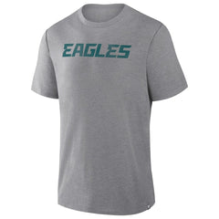 Fanatics Philadelphia Eagles Pass Rush Tri-Blend T-Shirt Heather Gray