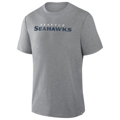 Fanatics Seattle Seahawks Pass Rush Tri-Blend T-Shirt Heather Gray